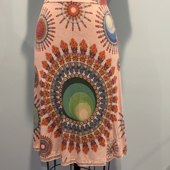 Boho chic Desigual printed tshirt dress - Picture 4 of 5